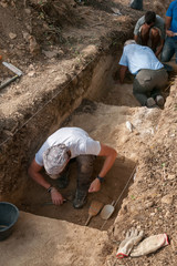 Fototapeta na wymiar scavo archeologico