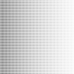 Halftone background with disappearing dots