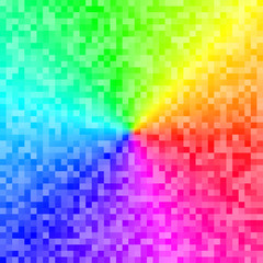 Colorful background with pixel rainbow gradient