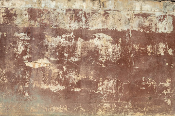 Red Painted Old Concrete Wall Texture