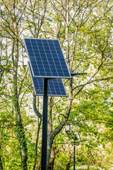 Solar panels are a public park near the city of Novi Sad