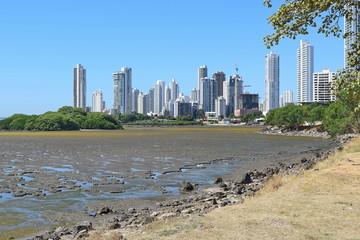 View of skyscrapers of Panama City, Panama
