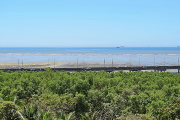 Obraz premium View of the Pacific ocean, Panama city