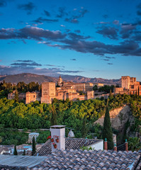 Fototapeta na wymiar Famous Alhambra in Granada, Spain