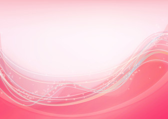 波型曲線の背景素材,ピンク