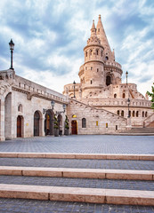 Fototapeta premium Fisherman's Bastion in Budapest in dusk