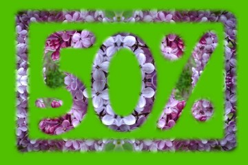 big spring discounts. the end of spring. sell-out. illustration.