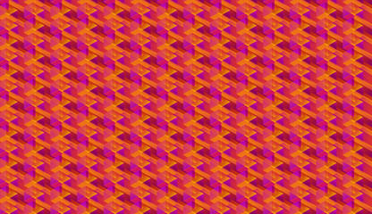 Isometric seamless pattern, color gradient abstraction. Geometric tiles with cubes. Abstract multicolored backdrop for web, wallpaper, fabric, wrapping, paper, print.