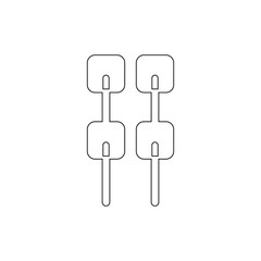 utensils acupuncture tools outline icon. Signs and symbols can be used for web, logo, mobile app, UI, UX