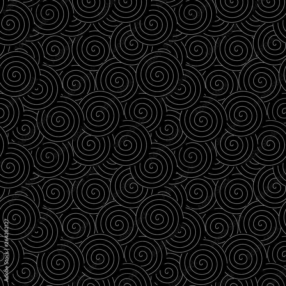 Poster abstract geometric pattern with swirls . spiral shapes background. eps 10 stock vector.