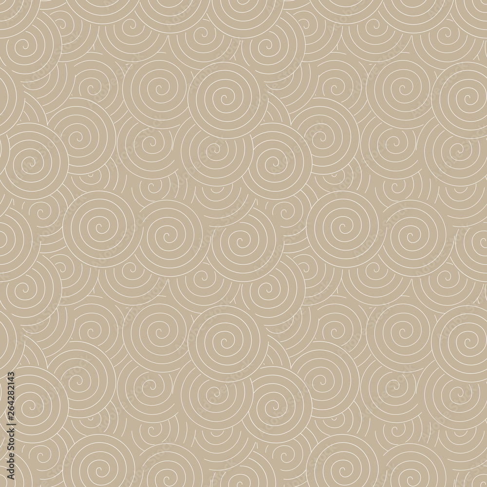 Poster Abstract geometric pattern with swirls . Spiral shapes background. EPS 10 stock vector.