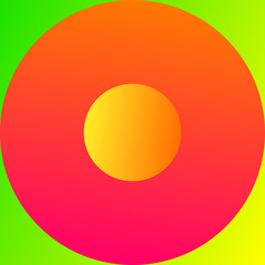 Color geometric pattern. Multicolored gradient abstraction with bright polygon. Minimal graphic background with simple shape and figure.