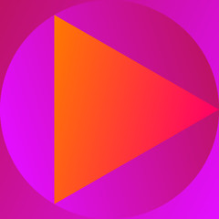 Color geometric pattern. Multicolored gradient abstraction with bright polygon. Minimal graphic background with simple shape and figure.