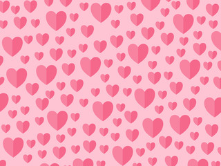 Hearts on a pink backround mothers day, valentine