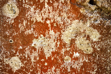 Background with old rusty lacquered sheet