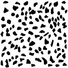 Obraz na płótnie Canvas Animal pattern for textile design. Pattern of dalmatian spots. Natural textures illustration. Background
