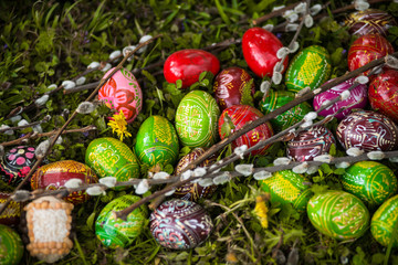 easter eggs on the grss