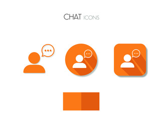 icon chat vector, icona chat vettore, network icon, digital icon, icona digitale