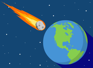 meteor to earth