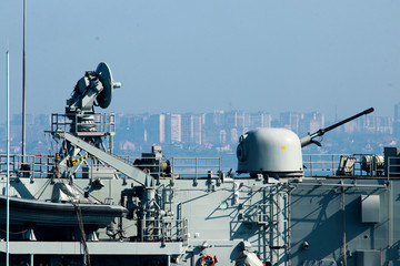 guns on the boat