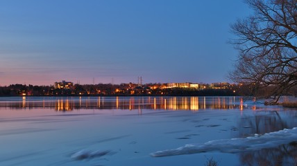 Fototapeta premium Sunset on Ottawa river