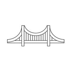 bridge icon- vector illustration