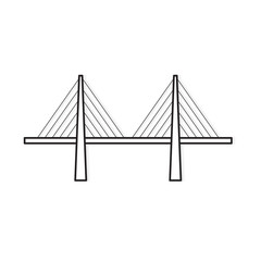 bridge icon- vector illustration
