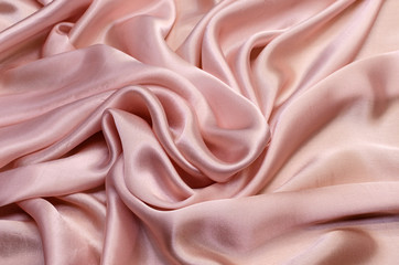 Abstract texture of natural pink color fabric as concept background. Fabric texture of natural...