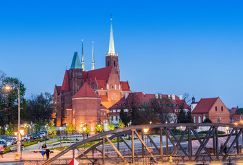 Obraz premium Katedra świętego Jana Chrzciciela, Wrocław Polska Poland Polen