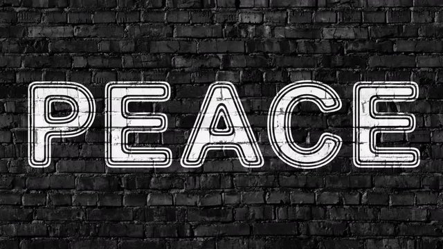 Peace. Looping footage has 4K resolution. Prores 4444.
