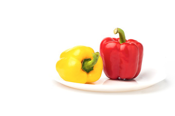 Sweet pepper on white background