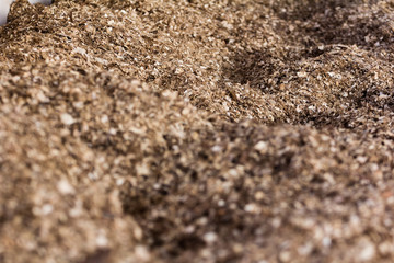 Sawdust and compost compost in the Compost Barn system. Cattle confinement ensured higher productivity and milk quality