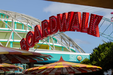 Red BOARDWALK Marquee