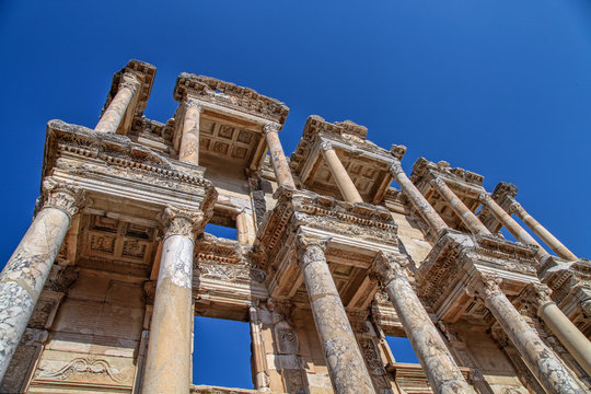 Library of Celsus in Ephesus ancient city, Izmir, Turkey.