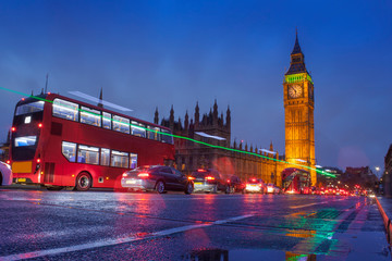 Fototapeta na wymiar London city scene with Big Ben landmark
