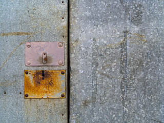 Old galvanized doors.