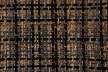 background texture gray plaid fabric. threads, pattern.
