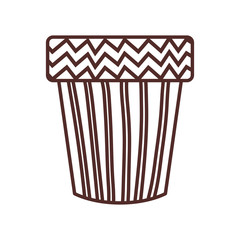 cute flower pot isolated icon