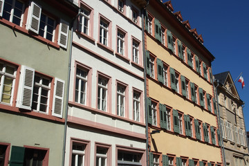 Fototapeta na wymiar Heidelberg, Deutschland: Häuser in der Altstadt
