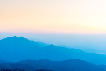 Landscap of Evergreen forest location at Doi Inthanon National Park Chiang Mai Thailand. 2-2015.