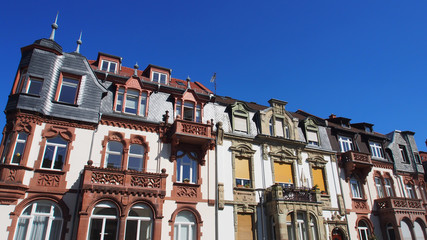 Obraz premium Altbaufassaden Heidelberg, Süddeutschland