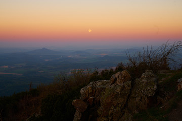 sunrise view from Jested Mountain