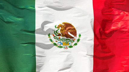 flag of mexico national symbol of country background side view of waving patriotic sign of mexican nation of freedom patriotism in america government emblem silk textile material natural color photo