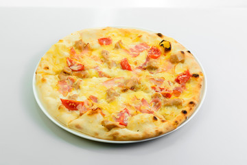 italian pizza isolated