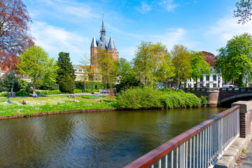 Zwolle Altstadt mit Stadgracht und Wallonischer Kirche