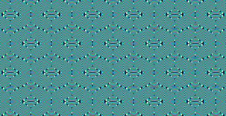 Color seamless pattern with hypnotic trance texture. Abstract multicolored striped background. Op art unique bright abstraction. Psychedelic trippy art.