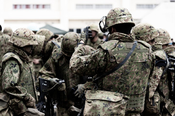Fototapeta premium 陸上自衛隊の自衛官