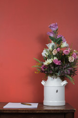 Fototapeta premium table with books and other elements