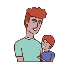 father with son avatar character