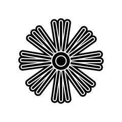 abstract type of flowers icon. Element of Flower for mobile concept and web apps icon. Glyph, flat icon for website design and development, app development